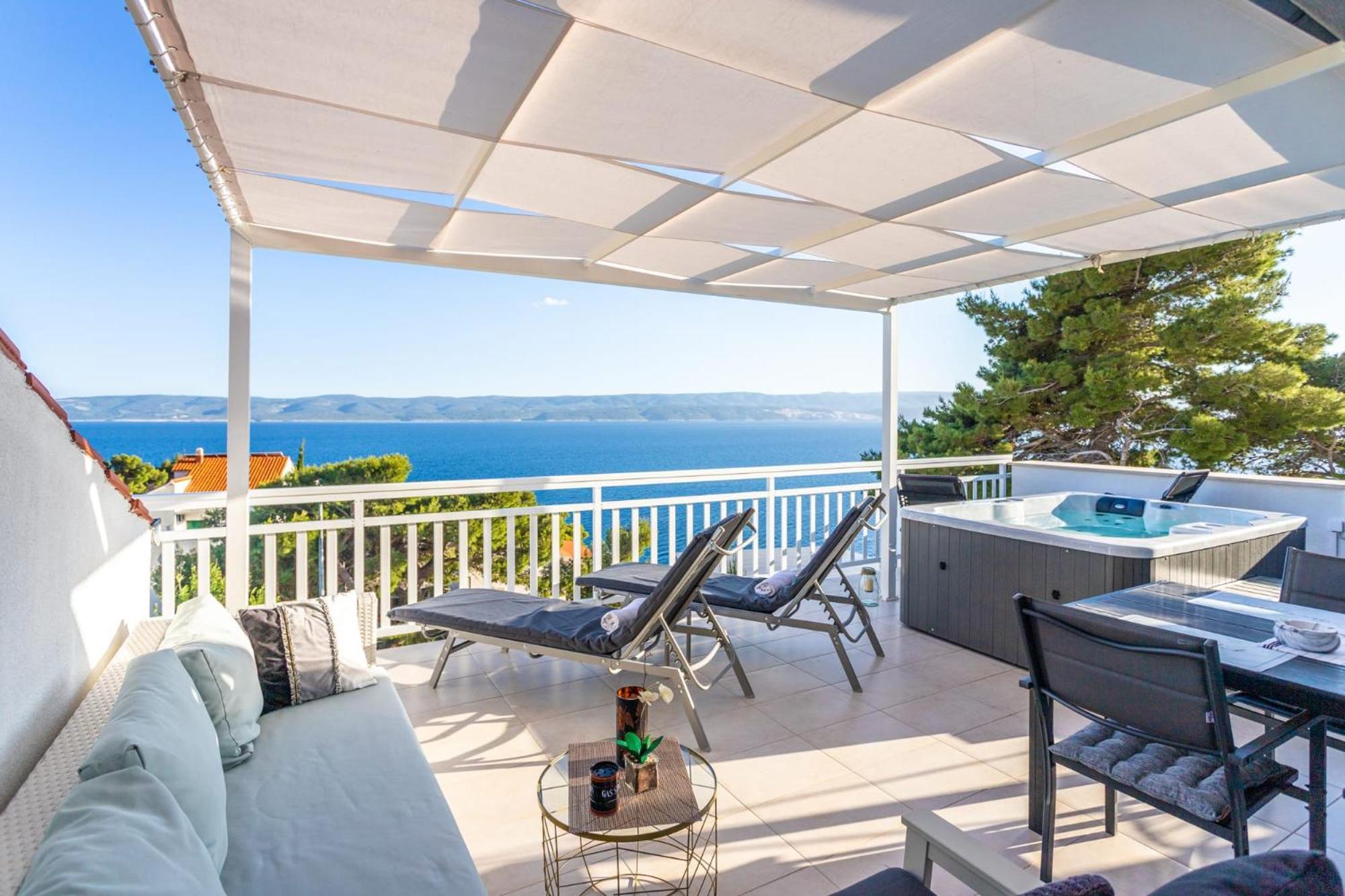 Magnificent Villa With Pool, Hot Tub, Sea View, Sauna Mimice Exterior photo